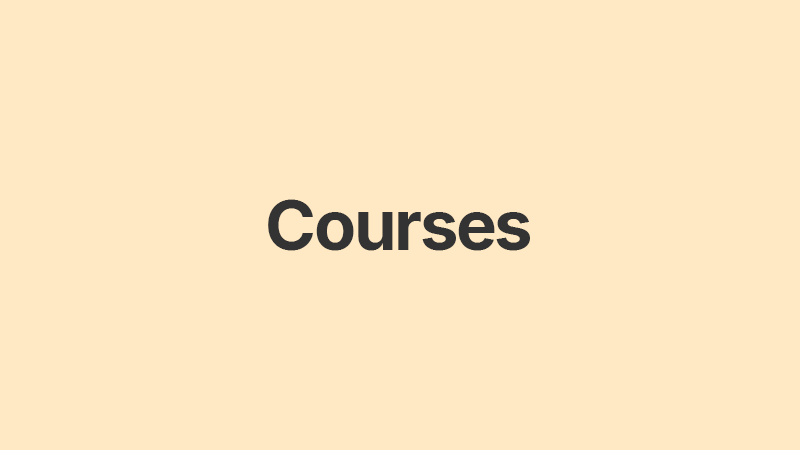 My Courses